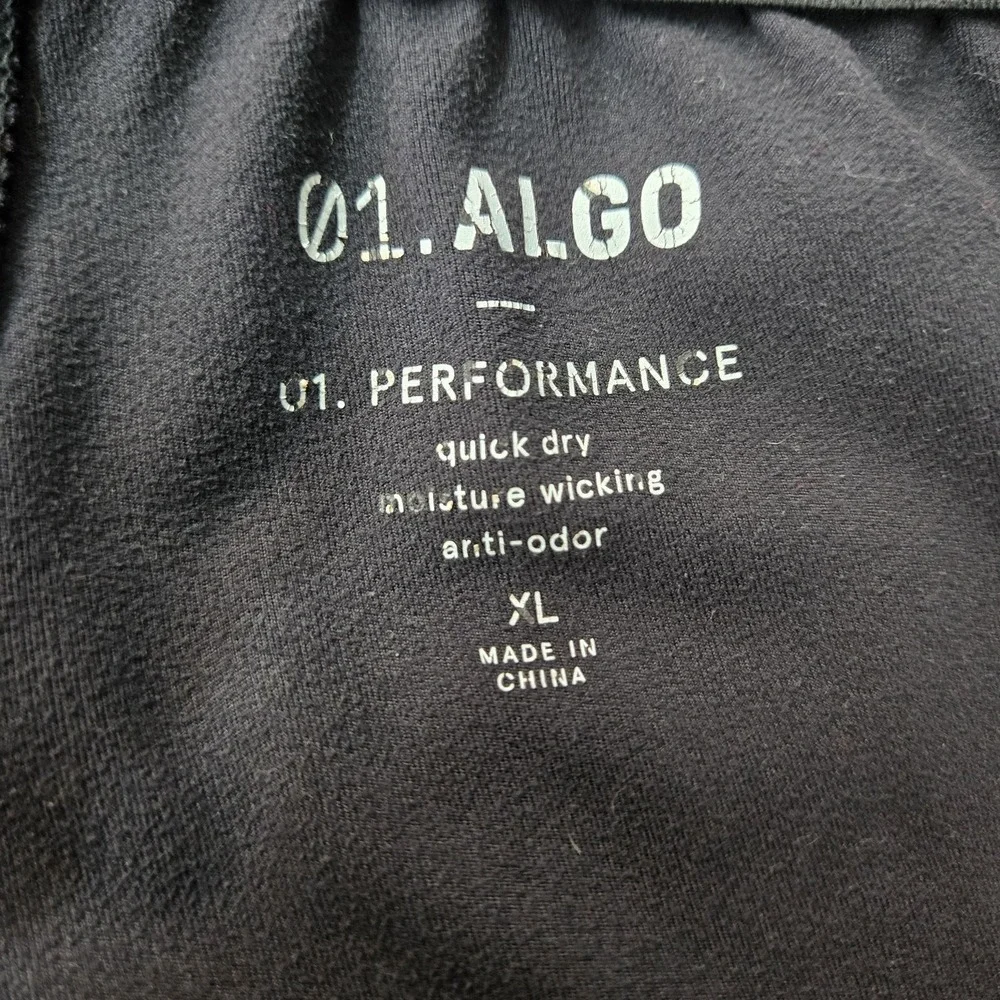 01.ALGO Men Activewear Pants XL Black Jogger U1 PERFORMANCE Athletic READD